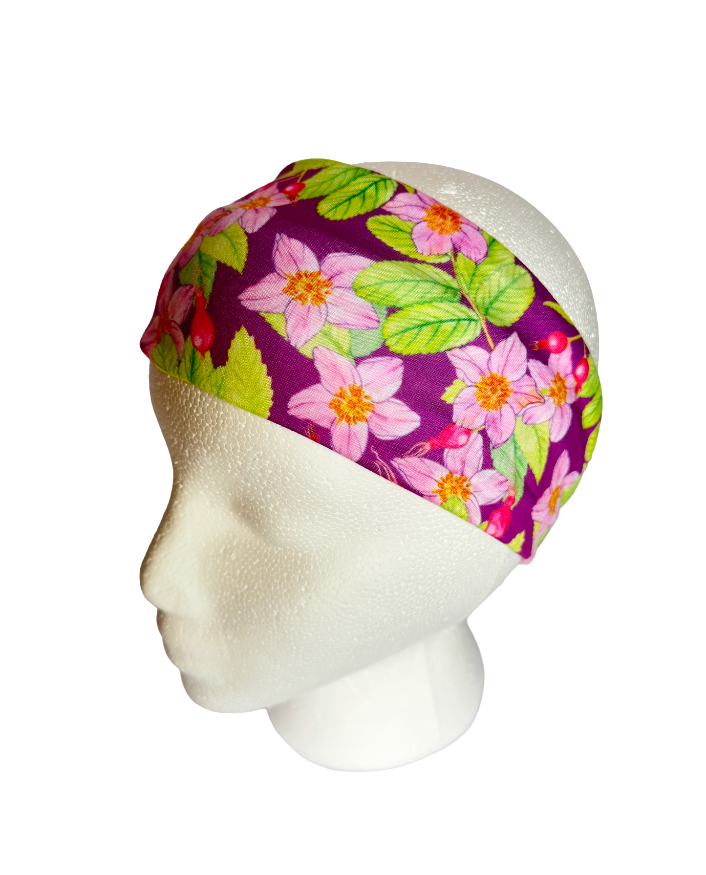Wild Rose and rose hips headband