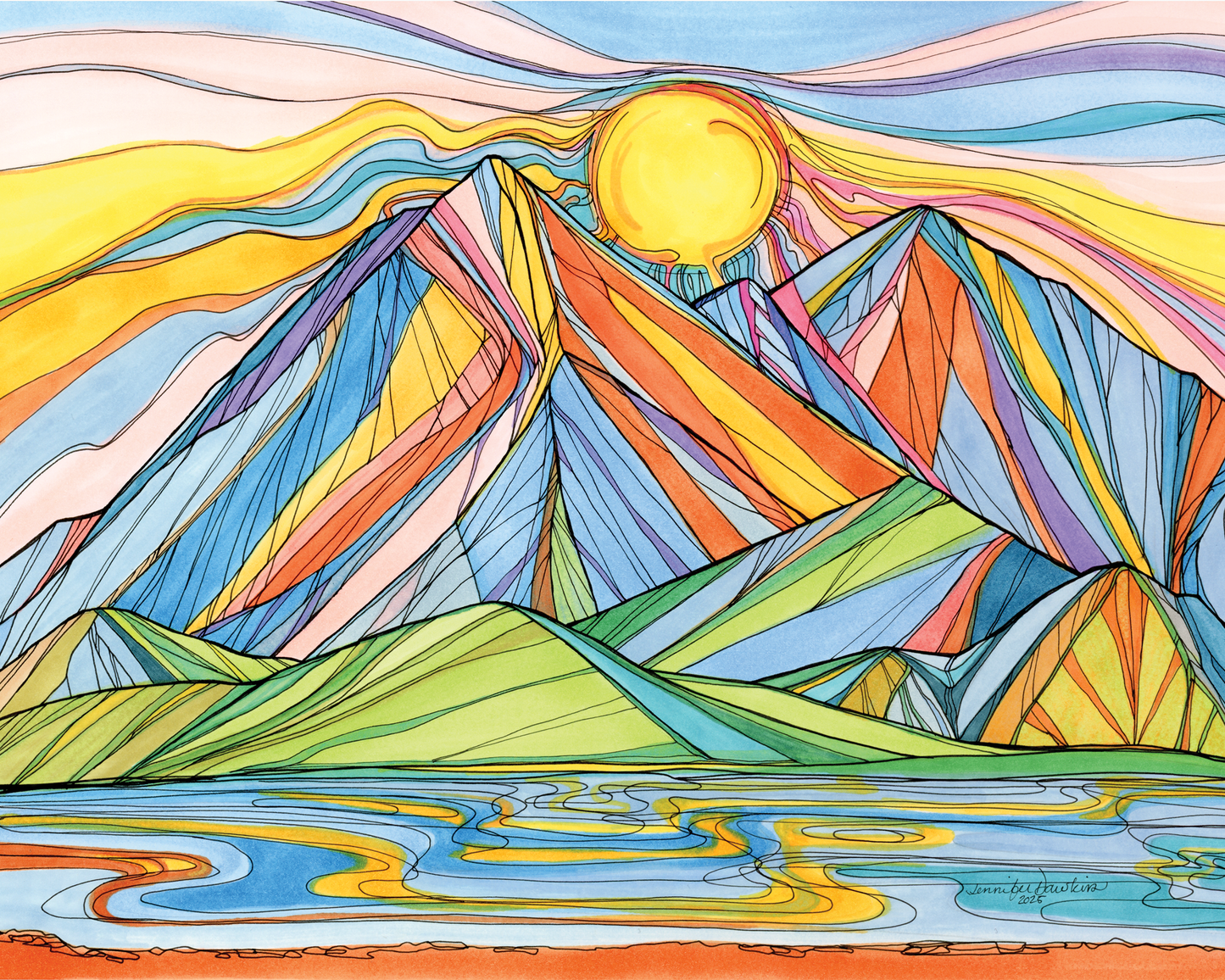 Mountain Sunrise Print