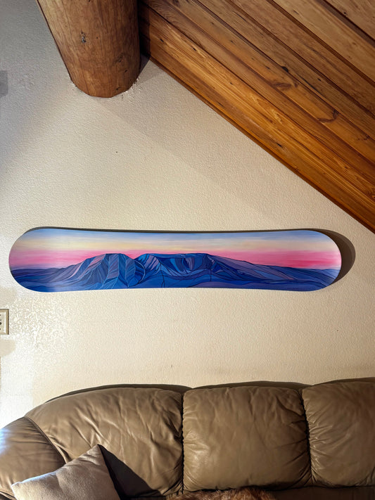 Sleeping Lady - Acrylic on snowboard