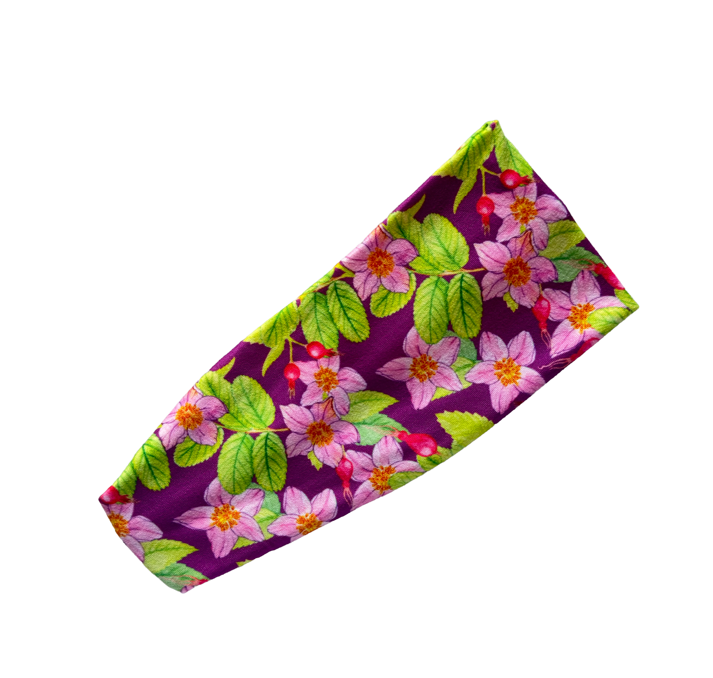Wild Rose and rose hips headband