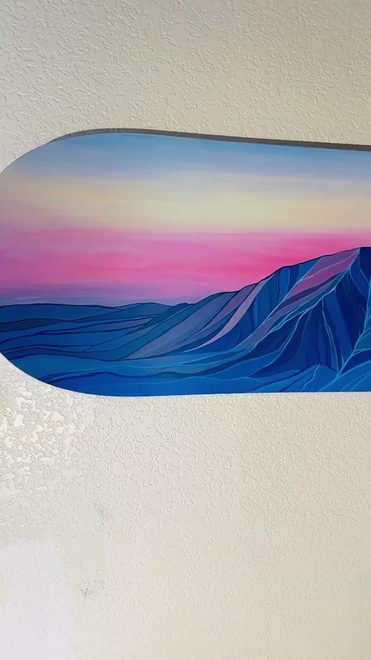 Sleeping Lady - Acrylic on snowboard
